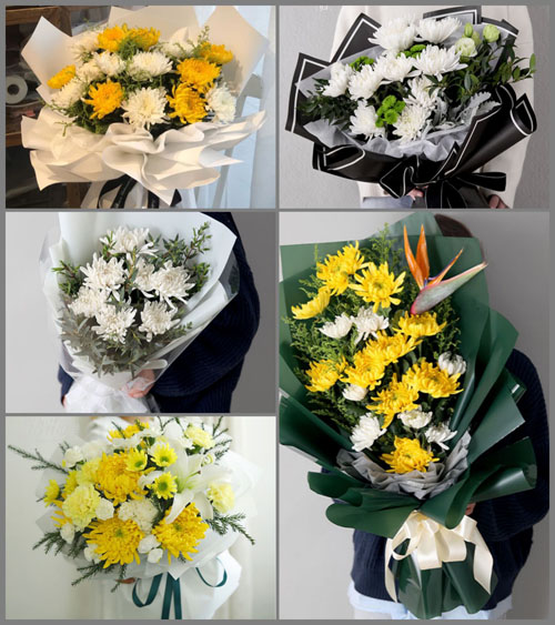 广东江门市台山市台城街道白水村白事花束代送
